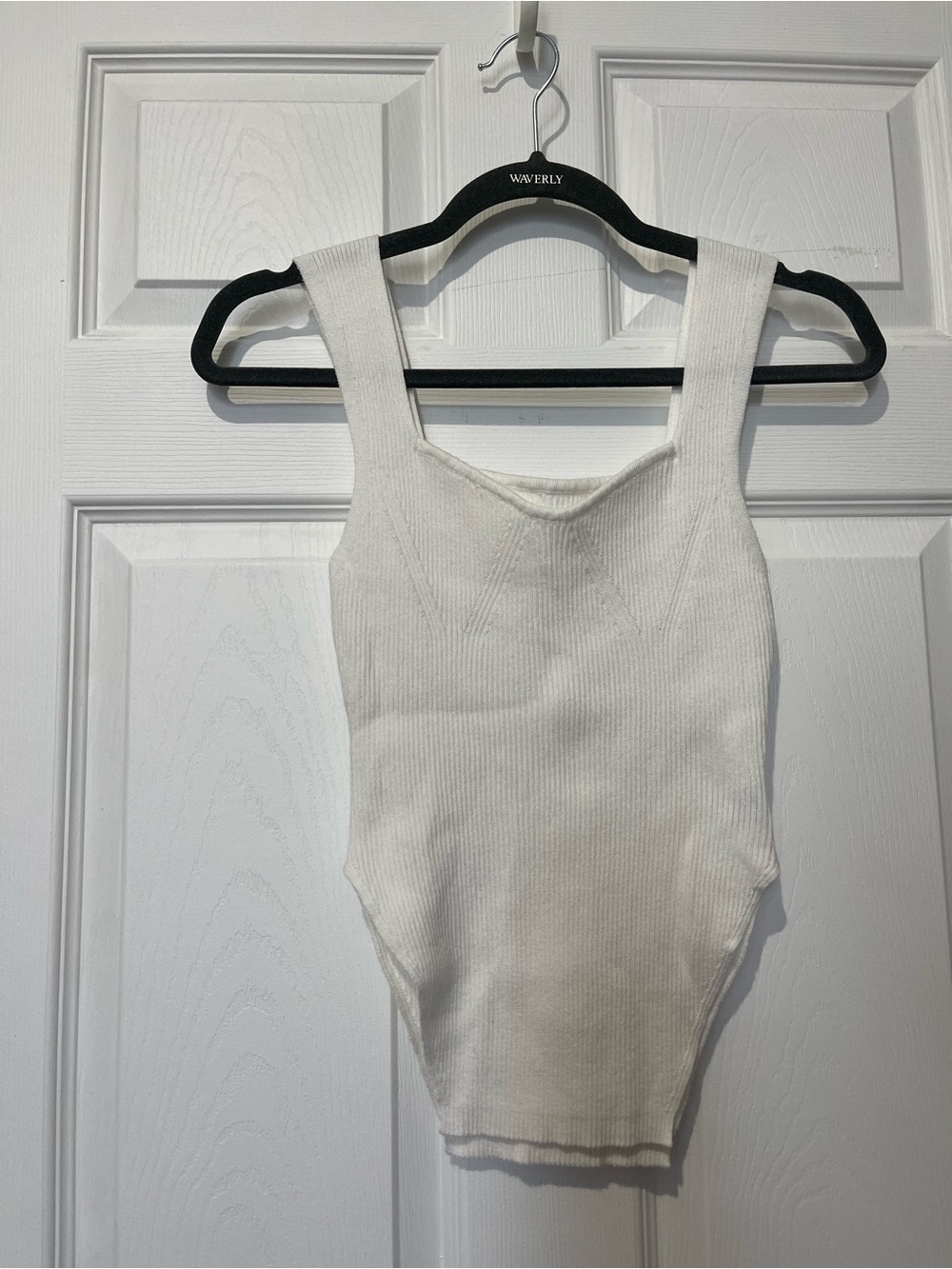 SHEIN White Ribbed Kids One-Piece Tank